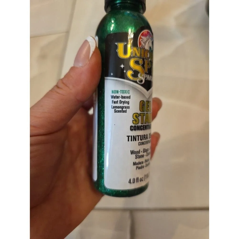 5770007 Gel Stain and Glaze, Dragon's Belly 4.0 FL OZ Bottle, Green D4